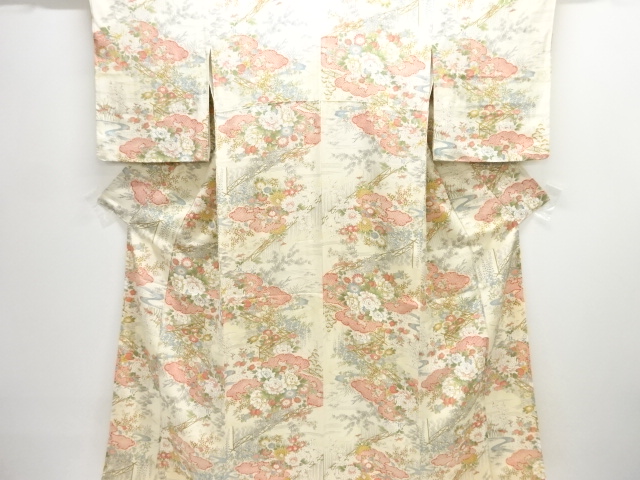 JAPANESE KIMONO / KOMON / FLOWER & PLANT